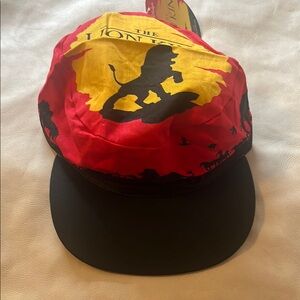 Disney Red and Black Lion Silhouette Hat